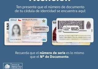 numero de documento chile