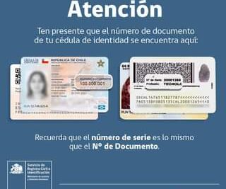 numero de documento chile